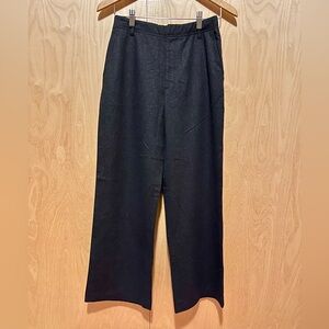 Banana Republic Women’s Mid-Rise Wide-Leg Charcoal Gray Pants